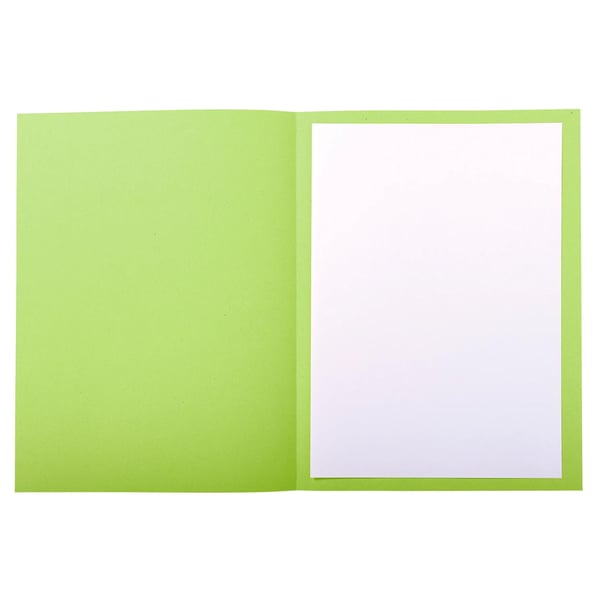 Exacompta 5x Pakke med 50 fortrykte mapper med kvadratisk snit Forever® 100% genbrug - 24x32cm - lyse-grøn 435013E