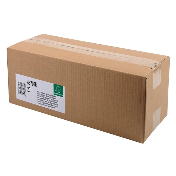 Exacompta 20x Ruller til kasseapparat 80x80x12x72 - hvid 43706E