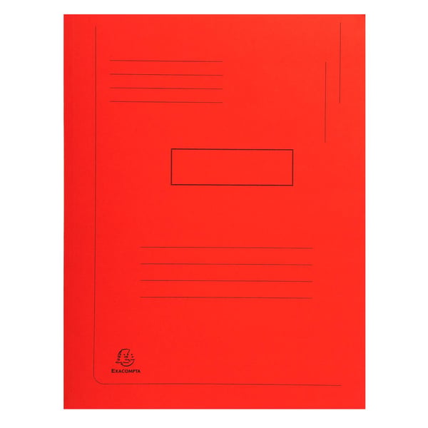Exacompta 50x Forudtrykt mappe med 2 flapper Forever® 290gsm - 24x32cm - assorterede farver 445000E