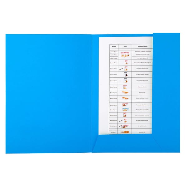 Exacompta 50x Forudtrykt mappe med 2 flapper Forever® 290gsm - 24x32cm - assorterede farver 445000E