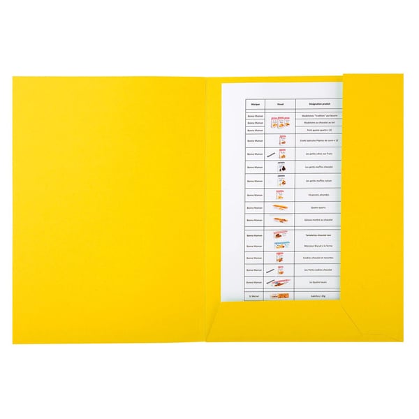 Exacompta 50x Forudtrykt mappe med 2 flapper Forever® 290gsm - 24x32cm - assorterede farver 445000E