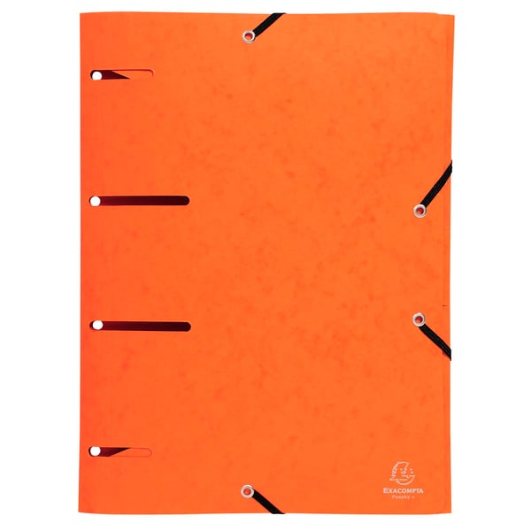 Exacompta 25x Europa elastisk presspap med 3 klapper mappe Punchy A4 - assorterede farver 447100E