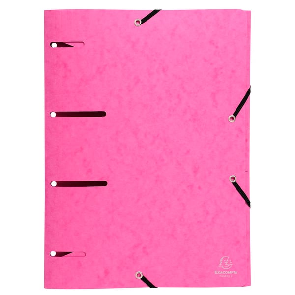 Exacompta 25x Europa elastisk presspap med 3 klapper mappe Punchy A4 - assorterede farver 447100E