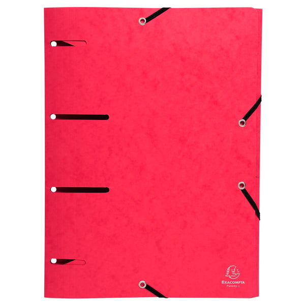 Exacompta 25x Europa elastisk presspap med 3 klapper mappe Punchy A4 - assorterede farver 447100E