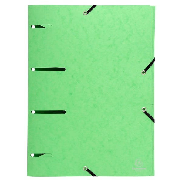 Exacompta 25x Europa elastisk presspap med 3 klapper mappe Punchy A4 - assorterede farver 447100E