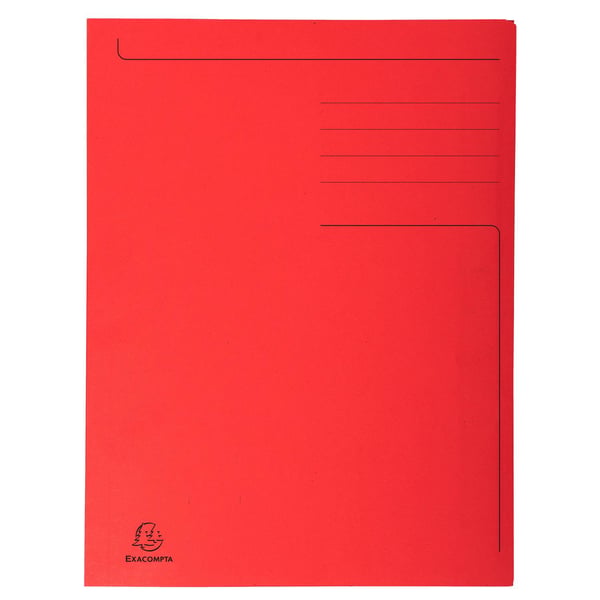 Exacompta 50x Forudtrykt 3-klapmappe 280gsm Forever® - 24x32cm - assorterede farver 448000E