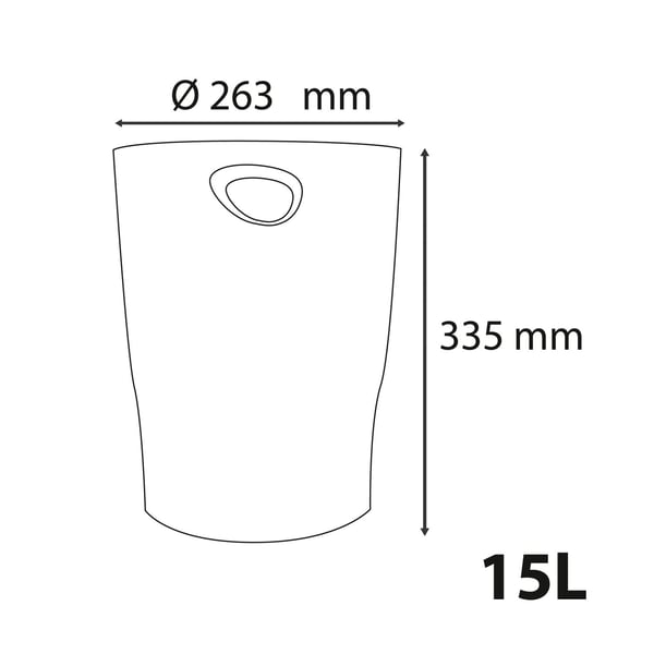 Exacompta 8x Ecobin papirkurv - Lyseblå 45309D