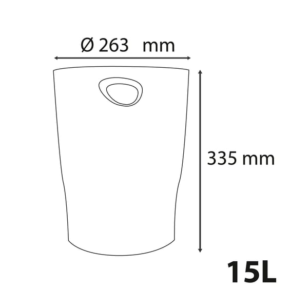 Exacompta 8x Ecobin papirkurv - turkis 45384D