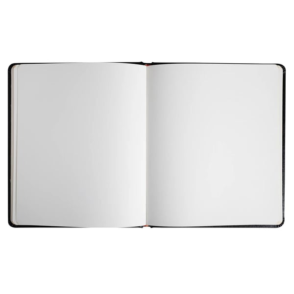Exacompta gaestebog i laeder Livre D'or (fransk omslag) - Sort 4711E