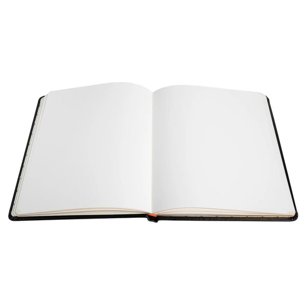 Exacompta gaestebog i laeder Livre D'or (fransk omslag) - Sort 4711E
