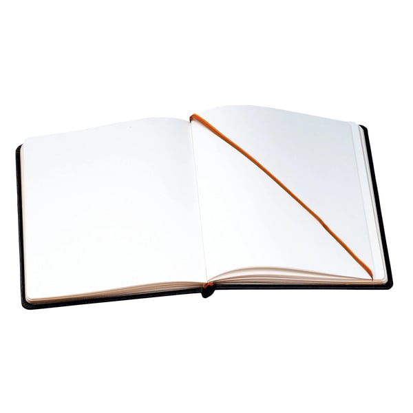 Exacompta gaestebog i laeder Livre D'or (fransk omslag) - Sort 4711E