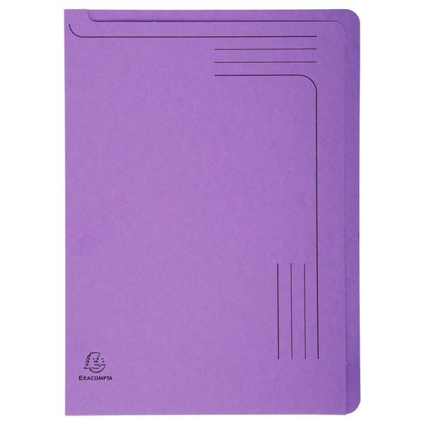 Exacompta 8x Forever Slip Files 290gsm 22x31cm Assorted Pack of 5 - assorterede farver 48000E