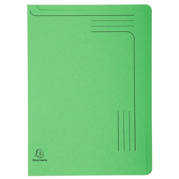 Exacompta 8x Forever Slip Files 290gsm 22x31cm Assorted Pack of 5 - assorterede farver 48000E