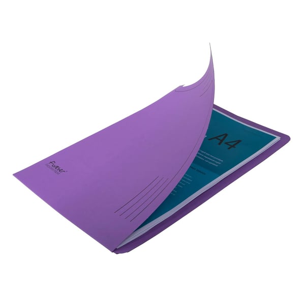 Exacompta 8x Forever Slip Files 290gsm 22x31cm Assorted Pack of 5 - assorterede farver 48000E