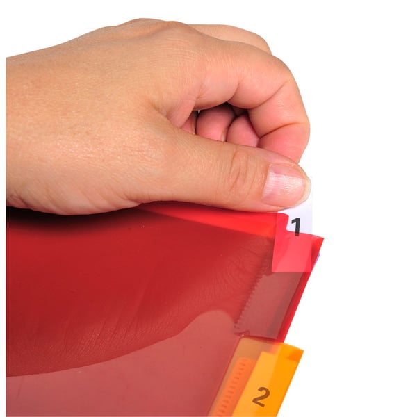 Exacompta 10x PP Dividers, A4, maxi, 12 dele - assorterede farver 4844E