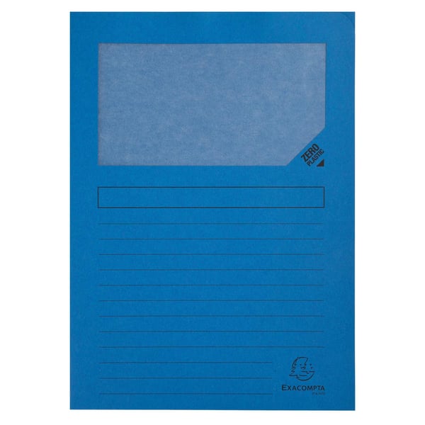 Exacompta 10x Forever genbrugte vinduesmapper (pakke med 10 stk.) - assorterede farver 50200E