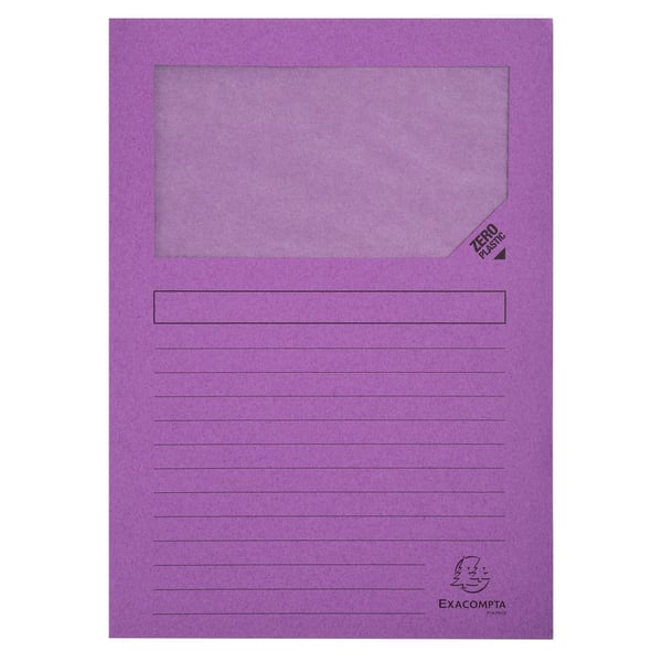 Exacompta 10x Forever genbrugte vinduesmapper (pakke med 10 stk.) - assorterede farver 50200E