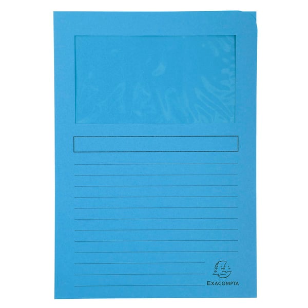 Exacompta 16x Pakke med 25 vinduesmapper Forever 120gsm - pastel asst- 22x31cm - assorterede farver 50260E