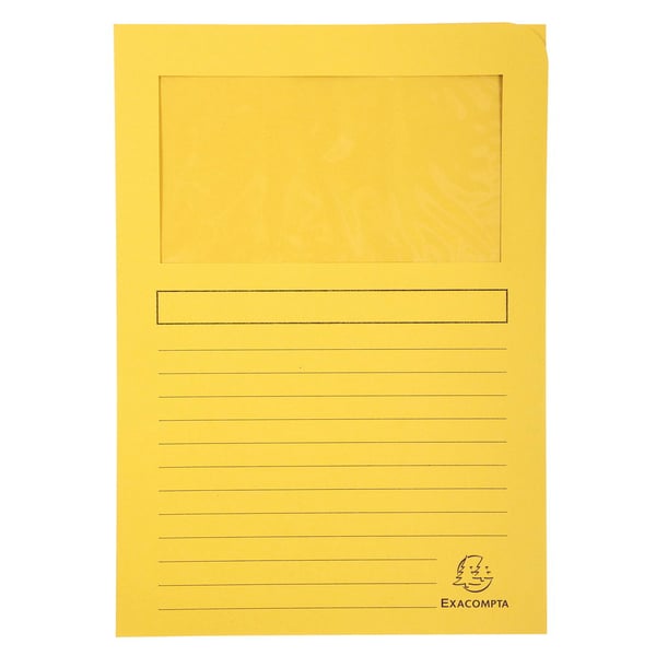 Exacompta 16x Pakke med 25 vinduesmapper Forever 120gsm - pastel asst- 22x31cm - assorterede farver 50260E