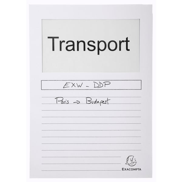 Exacompta 16x Pakke med 25 vinduesmapper Forever 120gsm - pastel asst- 22x31cm - assorterede farver 50260E