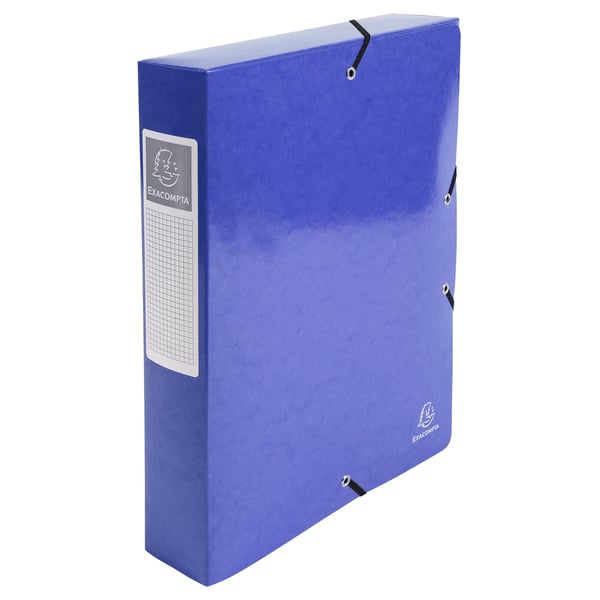 Exacompta 8x Iderama elastisk arkiveringsboks, A4 60mm rygrad - assorterede farver 50629E