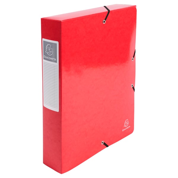Exacompta 8x Iderama elastisk arkiveringsboks, A4 60mm rygrad - assorterede farver 50629E