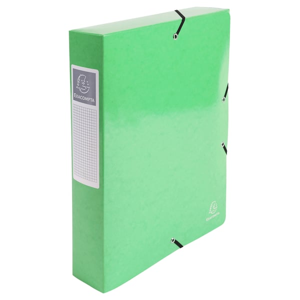 Exacompta 8x Iderama elastisk arkiveringsboks, A4 60mm rygrad - assorterede farver 50629E