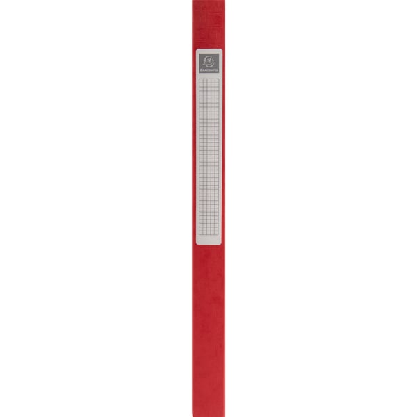 Exacompta 10x Scotten Mappe med elastik 25mm ryg - Rød 50705E