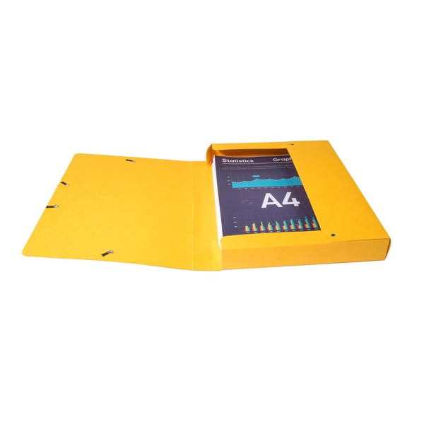 Exacompta 10x Scotten elastisk arkiveringsboks (40mm ryg) - assorterede farver 50810E
