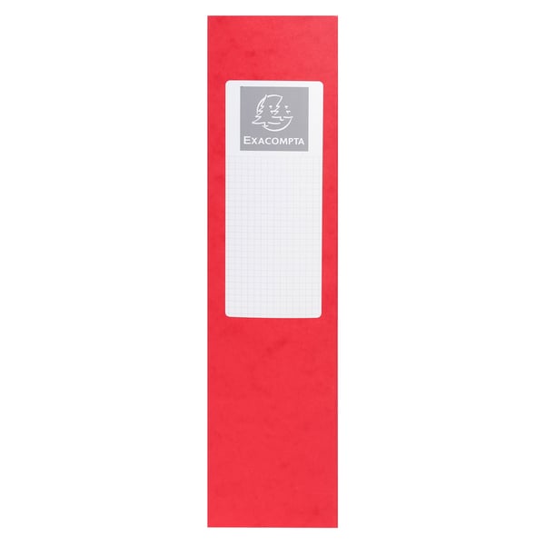 Exacompta 6x Arkivboks af prespap 600g A4 80mm rygrad - Rød 50835E