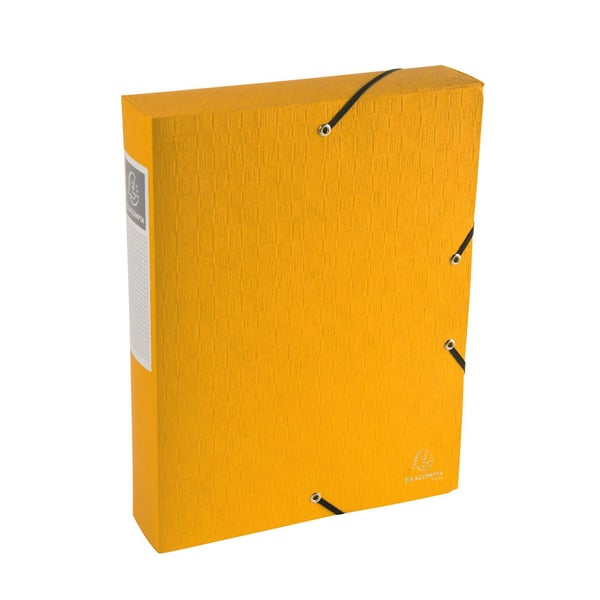 Exacompta 10x Scotten elastisk arkiveringsboks med elastik (60 mm rygrad) - assorterede farver 50910E