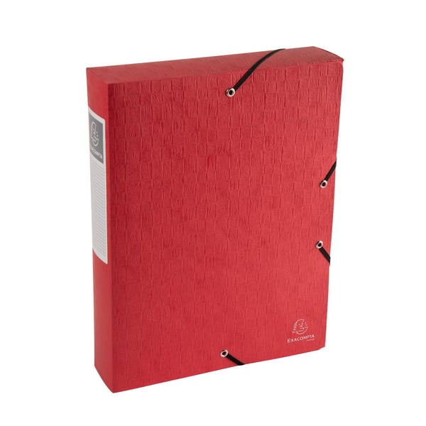 Exacompta 10x Scotten elastisk arkiveringsboks med elastik (60 mm rygrad) - assorterede farver 50910E