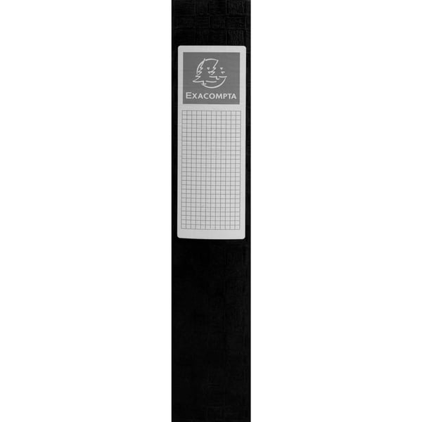 Exacompta 10x Scotten elastisk arkiveringsboks med elastik (60 mm rygrad) - Sort 50911E
