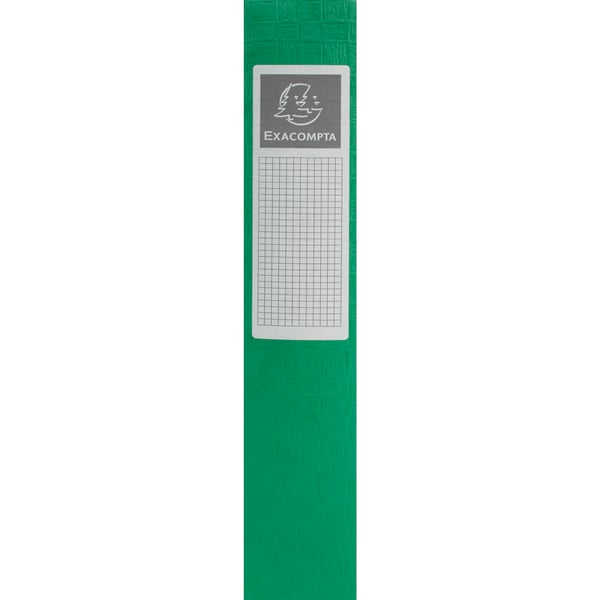 Exacompta 10x Scotten elastisk arkiveringsboks med elastik (60 mm rygrad) - Grøn 50913E