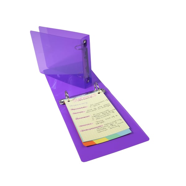 Exacompta 10x Crystal Record Card Ringbind (lille) - assorterede farver 51090E