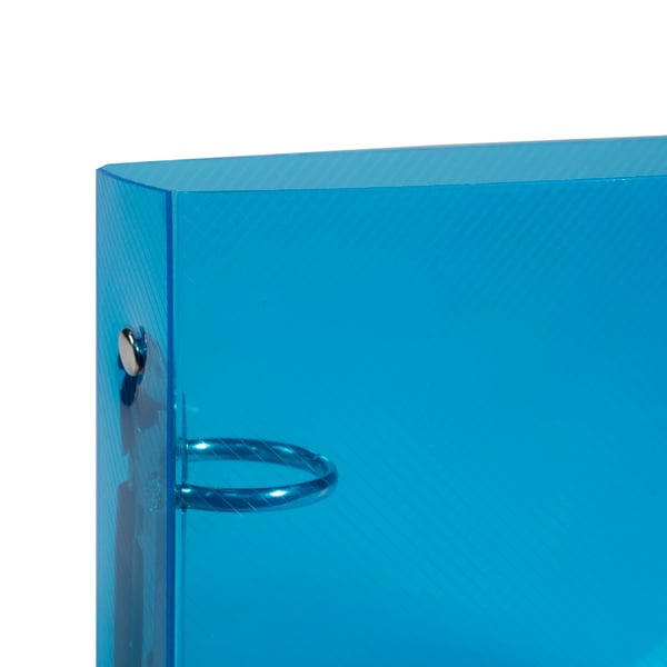 Exacompta 10x Crystal ringbind til pladskort (stort) - Blå 51092E