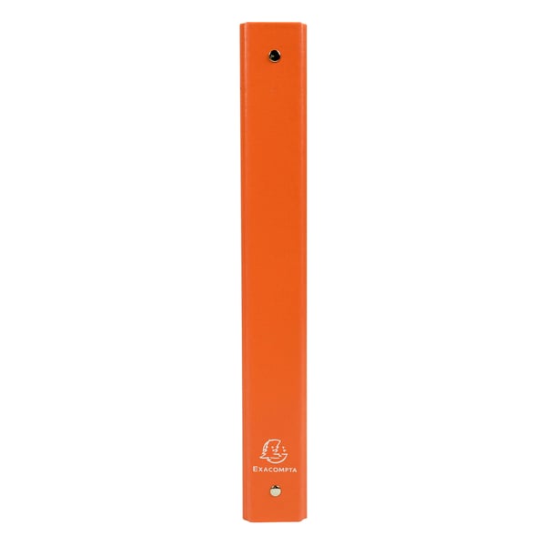 Exacompta 20x PP daekket ringbind, A4, 4 ringe, 40mm ryg - orange 51374SE
