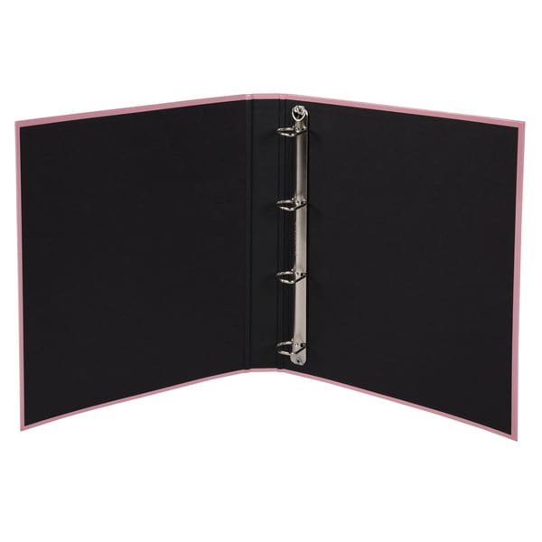 Exacompta 10x Aquarel Ringbinder Plastic Coated 4Ring 25mm - Lyserød| 51566E