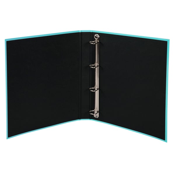 Exacompta 10x Aquarel Ringbinder Plastic Coated 4Ring 25mm - lyseblå 51572E