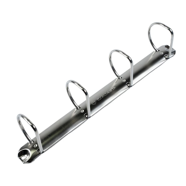 Exacompta 10x Ringbind 4 D-ringe på 50 mm på det 3. omslag, PVC-daekkende karton - Maxi A4 størrelse - Blå 51742E