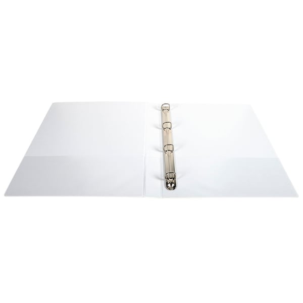 Exacompta 10x Kreacover PP ringbind, A4 Maxi, 4 D-ringe 15mm - hvid 51840E