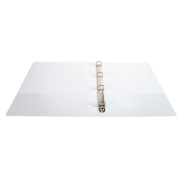 Exacompta 10x Kreacover PP ringbind, A4 Maxi, 4 D-ringe 20mm - hvid 51841E