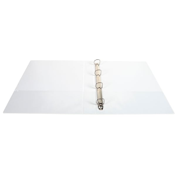 Exacompta 10x Kreacover PP ringbind, A4 Maxi, 4 D-ringe 25mm - hvid 51846E