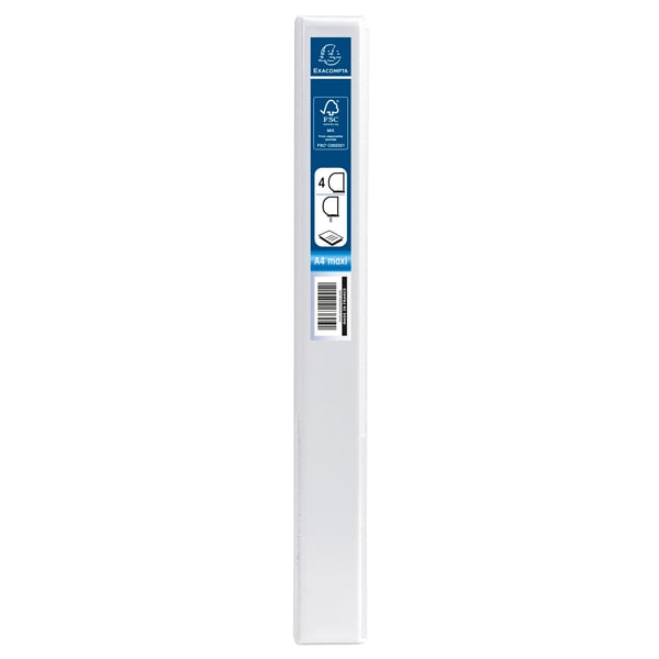 Exacompta 10x Kreacover Personalisable 2 Pocket Ringbinder (4x16mm Ringe) - hvid 51940E