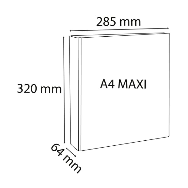 Exacompta 10x Ringbind 4 D-ringe på 40 mm, 2 lommer til personlig tilpasning Krea Cover - Maxi A4 størrelse - Blå 51943BE