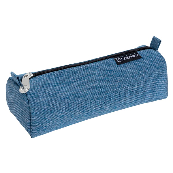 Exacompta 6x Rundt penalhus tilpasset til Denim 500 polyester - assorterede farver 52780E