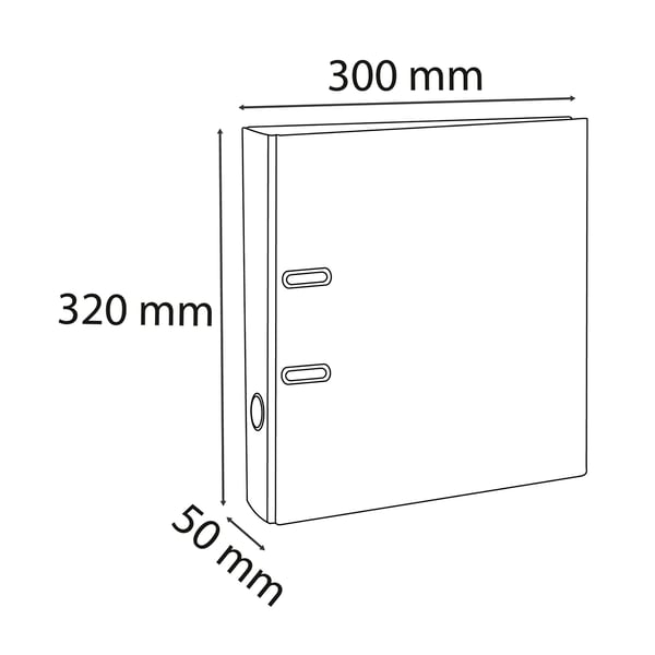Exacompta 10x Prem'Touch PP Brevordner, A4 Maxi, 50mm rygrad - Lilac 53107E