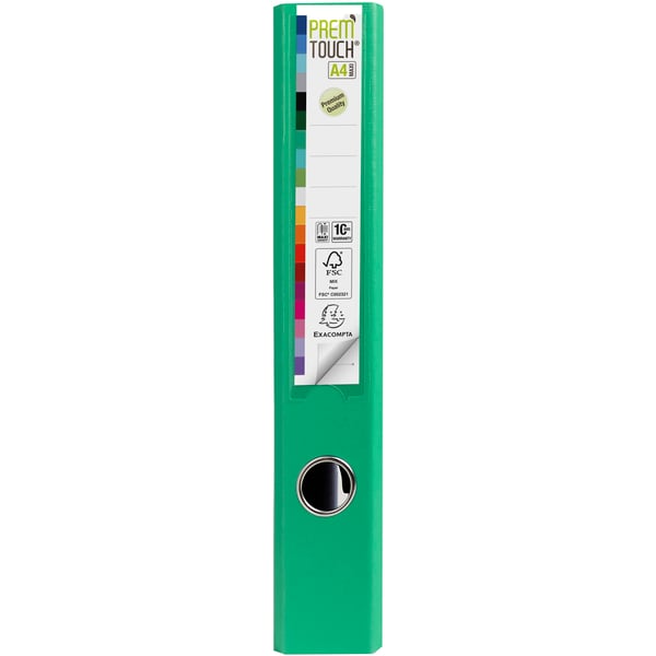 Exacompta 10x Prem'Touch PP haeve-arksmappe, A4 Maxi, 50 mm ryg - Grøn 53143E