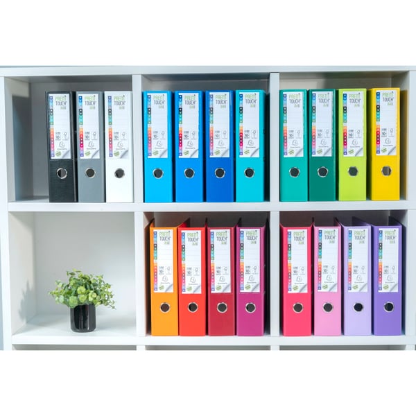 Exacompta 10x PremTouch PP Brevordner, A4 maxi, 80mm ryg - Lyseblå 53302E