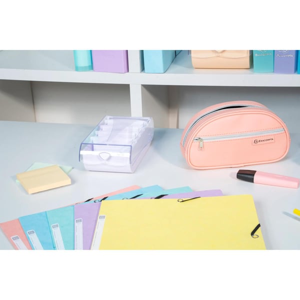 Exacompta 8x BunnyBox Flash/Revision kortholder, Aquarel, A8 - Mauve 5336423D